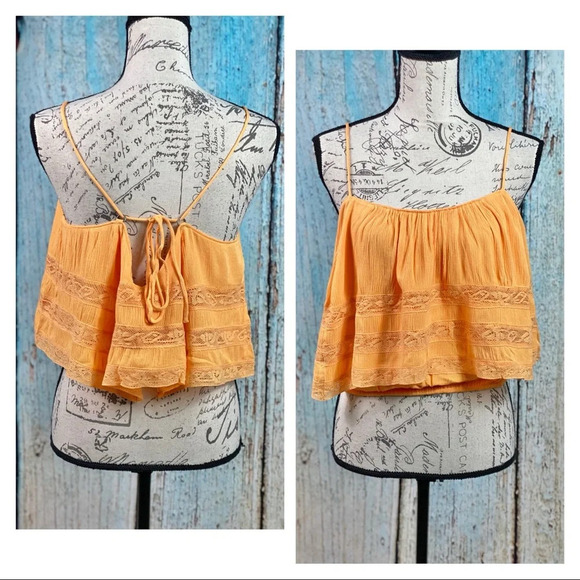 Free People NWT Orange Home Again Camisole - Picture 4 of 16